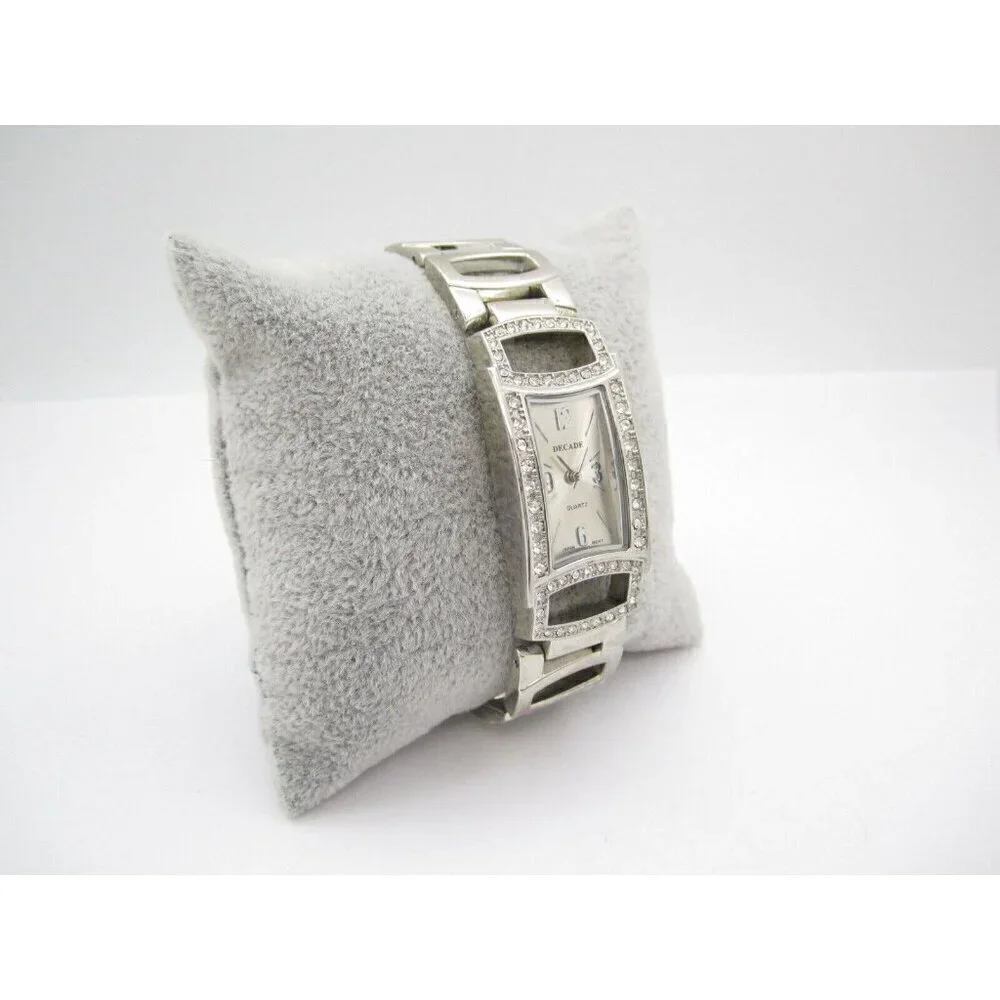Women Decade Quartz WR Analog 20mm Dial Causal‎ Tank Style Watch (G654)
